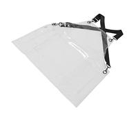 Mikikit Tablier de Coiffeur Transparent Réglable Tablier Unisexe Étanche Tpu pour Salon Restaurant