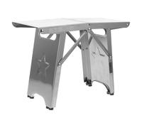 Mikikit Tabouret Ultra Léger Pliant Compact et Portable Capacité de Charge 100kg en Acier Inoxydable pour Camping Randonnée et Chantiers
