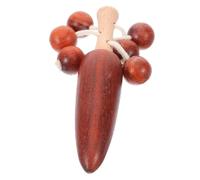 Mikikit Tambourin en Bois pour Bébé Compact Traditionnel à Main Motif Dessin Animé Sensoriel Éveil Sonore Éducatif pour Tout-petits à Secouer