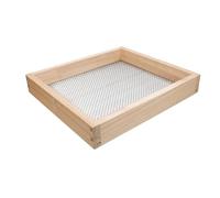 Mikikit Tamis à Terre de Jardin à Cadre en Bois, Mailles Fines 3x3 Mm, Tamisage Précis du Sol, Léger et Robuste pour Compost et Paillis, Outil Jardinage pour Préparation du Sol