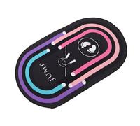 Mikikit Tapis d'entraînement à la corde à silicone léger 80x49 cm avec absorption des chocs pour fitness intérieur et autres exercices