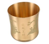 Mikikit Tasse à Thé Vintage Style Chinois Coupe Multi-usage Solide et Design Classique pour Offrandes et Décoration