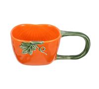 Mikikit Tasse Céramique Citrouille Halloween avec Anse Mug à Boisson Chaude pour Café Thé Lait et Soupe Tasse Unique Festive et Pratique