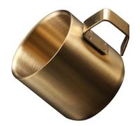 Mikikit Tasse Inoxydable Double Paroi avec Anse Gobelet Polyvalent pour Déjeuner Lait et Céréales Design sans Joint et Pratique