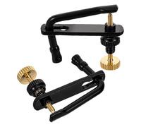 Mikikit Tendeurs de Cordes Métalliques 2 Pièces pour Violon 4/4 en Alliage avec Finition Noire pour Améliorer la Stabilité Sonore Accessoire pour Violonistes Amateurs