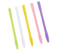 Mikikit Tiges D'agitation en Silicone Couleur Aléatoire Lot de 5 Multi-usages, Portables et Légères pour Masque Facial Voyage Soin Visage Réutilisable