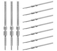 Mikikit Tiges de Remontoir de Rechange 10 Pièces pour Montre 8200, en Acier | Pièces Argentées pour Atelier Horloger, Remplacement de Tige Cassée, Usage Maison et Réparation DIY