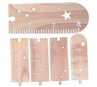 Mikikit Toise Murale Mesure Sécurisée et Attrayante pour Garçon et Filles en Bois Forme Étoile Tableau de Croissance Précis et Décoratif Chambre Garçon et Filles ou Anniversaire