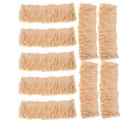 Mikikit Toits de Chaume Miniatures 9 Pièces Rouleaux de Faux Chaume 3X10 CM Matériau de Toiture Réaliste pour Maison de Fée Décoration Diorama Jardin Féerique Accessoires Maison de