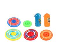 Mikikit Toupies Empilables Multicolores pour Garçon et Filles - 5 Toupies 2 Lanceurs - Arène de Combat Colorée - Éducatif pour Coordination Œil-Main Adapté aux Couleur Couleur Aléatoire