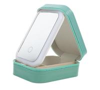 Mikikit Trousse De Maquillage avec Miroir LED Rechargeable Organisateur De Voyage pour Cosmétiques Et Accessoires Design Et Pratique pour Déplacements
