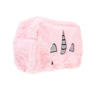 Mikikit Trousse de Rangement pour Maquillage Peluche avec Motif Dessin Animé Sac de Cosmétiques Portable avec Fermeture Éclair