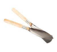 Mikikit Truelle de Jardin Petit Outil de Jardinage Multifonctionnel Manche en pour Creuser Planter et Transplanter Ensemble de 2 à Fleurs et Plantes