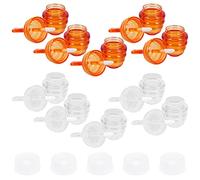 Mikikit Tube Vide pour Gloss à Lèvres Nid D’abeille 10 Pièces 5 Ml Transparent et Marron Réutilisable Étanche pour Maquillage Lèvres DIY