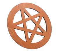 Mikikit Tuile D' en Bois en Forme D'étoile pour Rituels, Style Vintage, Base Protectrice, Décoration D', Panneau Mural en Forme D'étoile, Décoration Murale en
