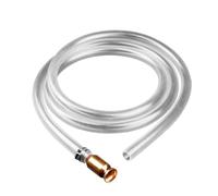 Mikikit Tuyau de Siphon Manuel Cuivre et PVC pour Transfert Carburant et Auto Flexible et Auto Amorçant Accessoire Polyvalent pour Pompe Bidon et Transvasement Essence Diesel