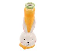 Mikikit Vase Céramique Forme De Lapin Pot Décoratif Hydroponique Vase Miniature pour pour Maison Décoration De Pâques