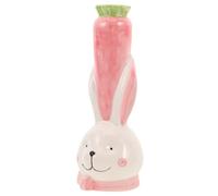 Mikikit Vase Céramique Forme De Lapin pour Plantes Hydroponiques Pot Décoratif Porcelaine pour De Table Et Arrangements Floraux pour Décoration Intérieure Jardinage