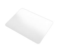 Mikikit Verre Transparent Surface Lisse, Tapis de Souris, Stable, Facile | Nettoyer, Sous-main Rigide pour Bureau, Usage Gaming Maison, Décor Table Basse