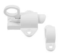 Mikikit Verrou Coulissant Aluminium Loquet Automatique, Barre de Sécurité pour Portes Intérieures et Fenêtres, Installation Horizontale Facile pour Usage Résidentiel Sécurisé