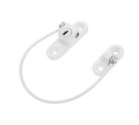 Mikikit Verrou de Fenêtre Coulissante en Métal Limiteur Flexible, Système de Sécurité Protection des Garçon et Filles, Adapté aux Fenêtres et Portes Coulissantes