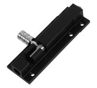 Mikikit Verrou de Porte Coulissant Aluminium Targette de Sécurité Antieffraction Loquet Robuste pour Portes et Portails Installation Simple sans Outil pour Protection