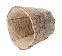 Mikikit Vintage Wooden Birch Bark Planter Pot for Succulents and Cacti Rustic Round Flower Bucket for Floral Arrangements Multifunctional Storage Box