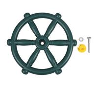 Mikikit Volant de Bateau Pirate Vert PP Accessoire de Balançoire pour Aire de Jeux Extérieure Stimulation de Imagination des Garçon Fille