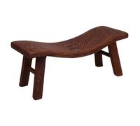 Mikikit Wooden Neck Pillow Ergonomic Design Natural Cooling Wood Headrest For Sauna Spa And Daily Shoulder Comfort
