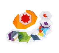 Mikinona 1 boîte Puzzle Géométrique Coloré Antidérapant pour Garçon Fille Jeu Éducatif de Réflexion et Reconnaissance des Formes et Couleurs Développement Logique et Spatial Stimulant pour