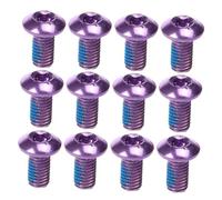 Mikinona 1 Boîte Vis Frein Disque Vélo Acier Titane Lot Haute Résistance Anticorrosion Compatible VTT Route Électrique et Tout-Terrain Installation Facile