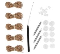 Mikinona 1 Ensemble Accessoires pour Stores plissés kit de réparation de fenêtre pièces d'auvent de Camping-Car Stores de Remplacement de Camping-Car kit de réparation de Store Pompon Brun
