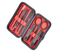 Mikinona 1 Ensemble ensemble de coupe-ongles manucure Hommes clou professionnel ongle de main tondeuse trousse kit d'ongles à la maison outil d'ongle pince à ongles Noir