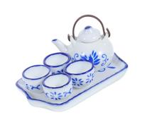 Mikinona 1 Ensemble Mini Théière pour Maison Miniature Accessoire Décoratif Élégant pour Garçon Fille