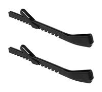 Mikinona 1 Paire de protège-Lames de Patins à Glace, Accessoires de Patinage Artistique imperméables, Couvre-Lames Souples en Caoutchouc Noir pour Patins de Hockey 36 cm/14 Pouces