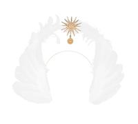 Mikinona 1 Pièce Bandeau Élégant Plume pour Mariage Accessoire de Diadème pour Filles et Femmes pour Photos et Événements Spéciaux