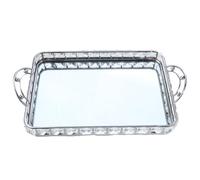 Mikinona 1 Pièce présentoir à bijoux plateau de parfum en plateau de maquillage plateau de toilette en plateau cosmétique plateau de bijoux en diamants Bac à commode