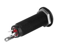 Mikinona 1 Pièce Prise Jack pour Guitare Électrique et Basse Embout Tube Noir Installation Facile Compatible avec Acoustiques et Électriques Remplacement Durable Parfait