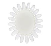Mikinona 1 Pièce Roue Exposition Ongles Forme Fleur Blanche Planche Pratique Acrylique Durcie Pour Nail Art Et Faux Ongles Uv Gel Présentation Professionnelle Et Démonstration