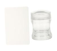 Mikinona 1 Pièce Tampon à Ongles Transparent Silicone Extrémité Outil de Stamping pour Art Ongles
