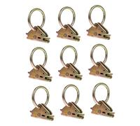 Mikinona 10 Pièces Anneaux E Track Acier pour Remorque Camion Van et Pick Up Accessoires Résistants pour Sangles Chaînes et Cordages