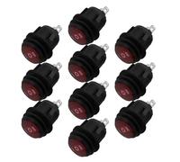 Mikinona 10 Pièces bouton de basculement bouton poussoir PA66