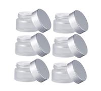 Mikinona 10 Pièces Embouteillée conteneurs d'échantillons avec couvercles bocaux givrés en vrac auer packaging estpack bocu crème au beurre support de stockage de masque crème étuis à crème