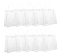 Mikinona 10 pièces Gift Bags With Handles Portable Small Tote Party Favor Bags For Wedding Shower And Holiday Packaging