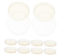 Mikinona 10 Pièces Lb Agar Plates Pré-coulées Lot de Boîtes de Pétri Nutritive pour Projets Scientifiques Culture Tissulaire Microbiologie