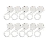 Mikinona 10 Pièces Lot de 10 Protections Boutons Poussoirs pour Lave-Linge et Sèche-Linge, Verrouillage Sécurité Garçon et Filles en Plastique Résistant à L’Eau, Accessoires Antivol pour