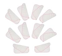 Mikinona 10 pièces Lot de Serviettes Coton Pur Double Épaisseur Absorbantes pour Garçon Fille Serviettes Salive et Peau Sensible Lingettes Multifonctions Nés et Tout-petits