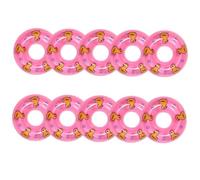 Mikinona 10 Pièces Mini Anneaux de Natation Décoratifs PVC Accessoires Miniatures Légers pour Maison de Poupée et Photo Ornements Réalistes pour Scène Miniature