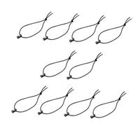 Mikinona 10 Pièces Mini Hook with Elastic String for Backpack Accessories Coil Clamp for Outdoor Strap Management Lightweight Portable Gear Organizer Camping Traveling