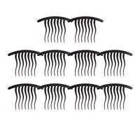 Mikinona 10 Pièces Peigne à cheveux ondulés pince à cheveux Extraits petit arc peignes agrafe de femmes Clips de peigne de style cheveux côté français peigne à cheveux latéral Plastique